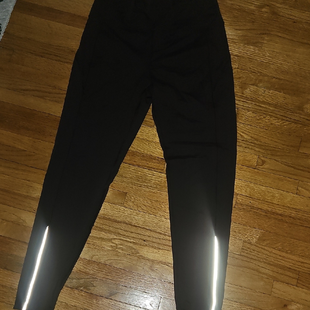 Dark Purple Reflective Athletic Leggings